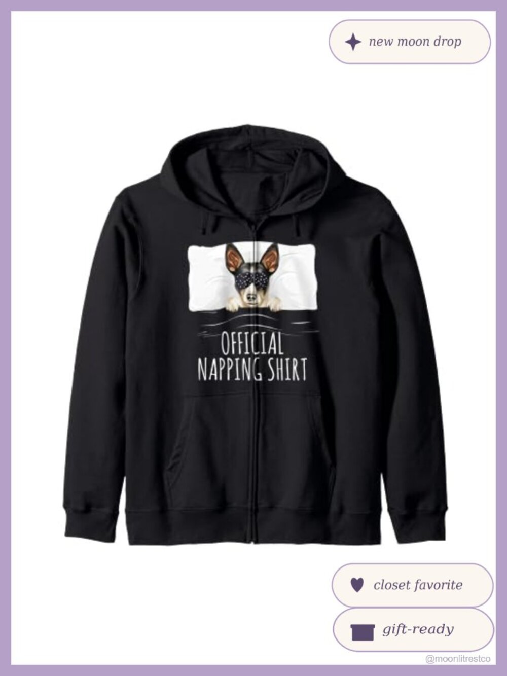 Rat Terrier Zip Hoodie Novelty Dog Lover Long Sleeve